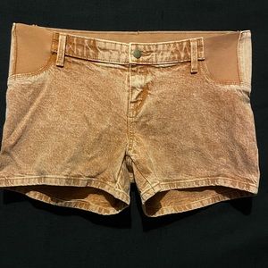 NWT Maternity Brown jean maternity shorts
